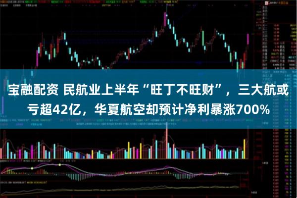 宝融配资 民航业上半年“旺丁不旺财”，三大航或亏超42亿，华夏航空却预计净利暴涨700%